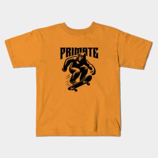 Bigfoot on a skateboard Kids T-Shirt